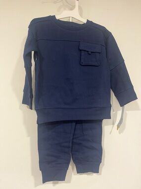 Cat & Jack Navy Blue Kids Matching Set